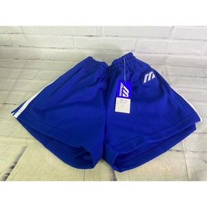 VTG Mizuno Volleyball Shorts DEADSTOCK Blue Unisex Mens Womens Small Japan Made